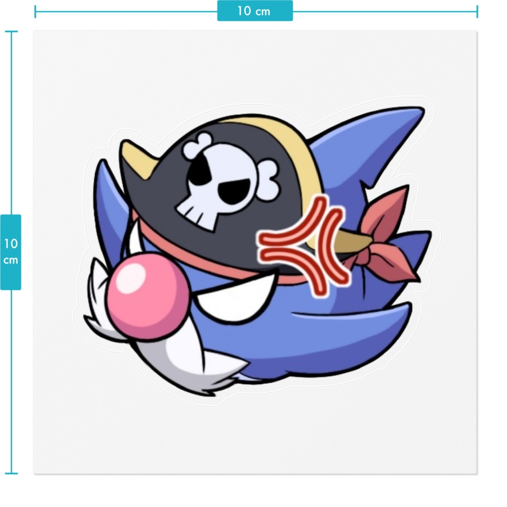 バギーさん ステッカー「おこ」