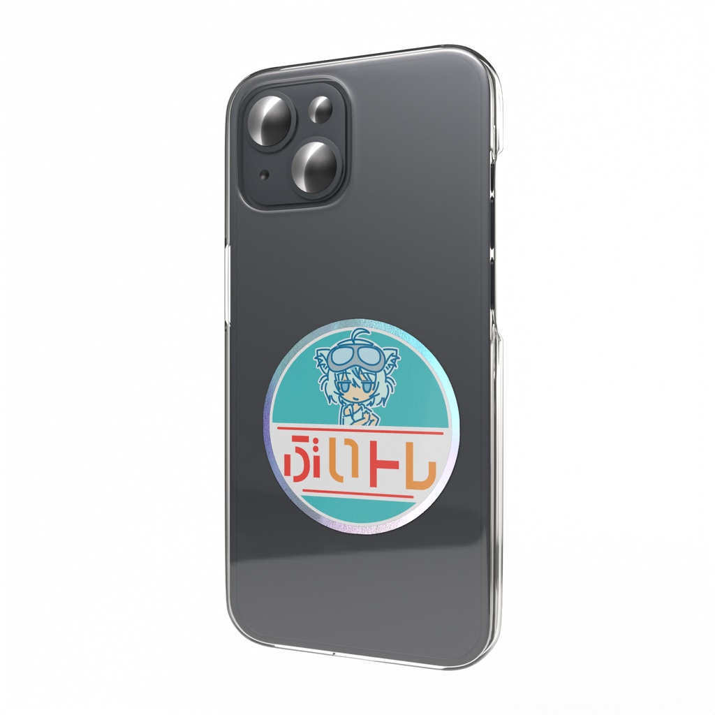 ぶいトレ ロゴ オーロラスマホステッカー