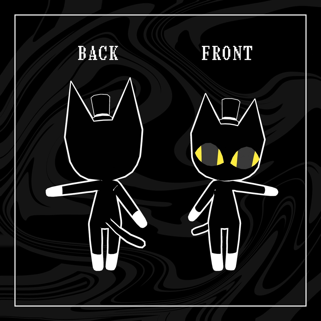 【無料】Voidy.exe 【VRChat想定オリジナル3Dモデル】