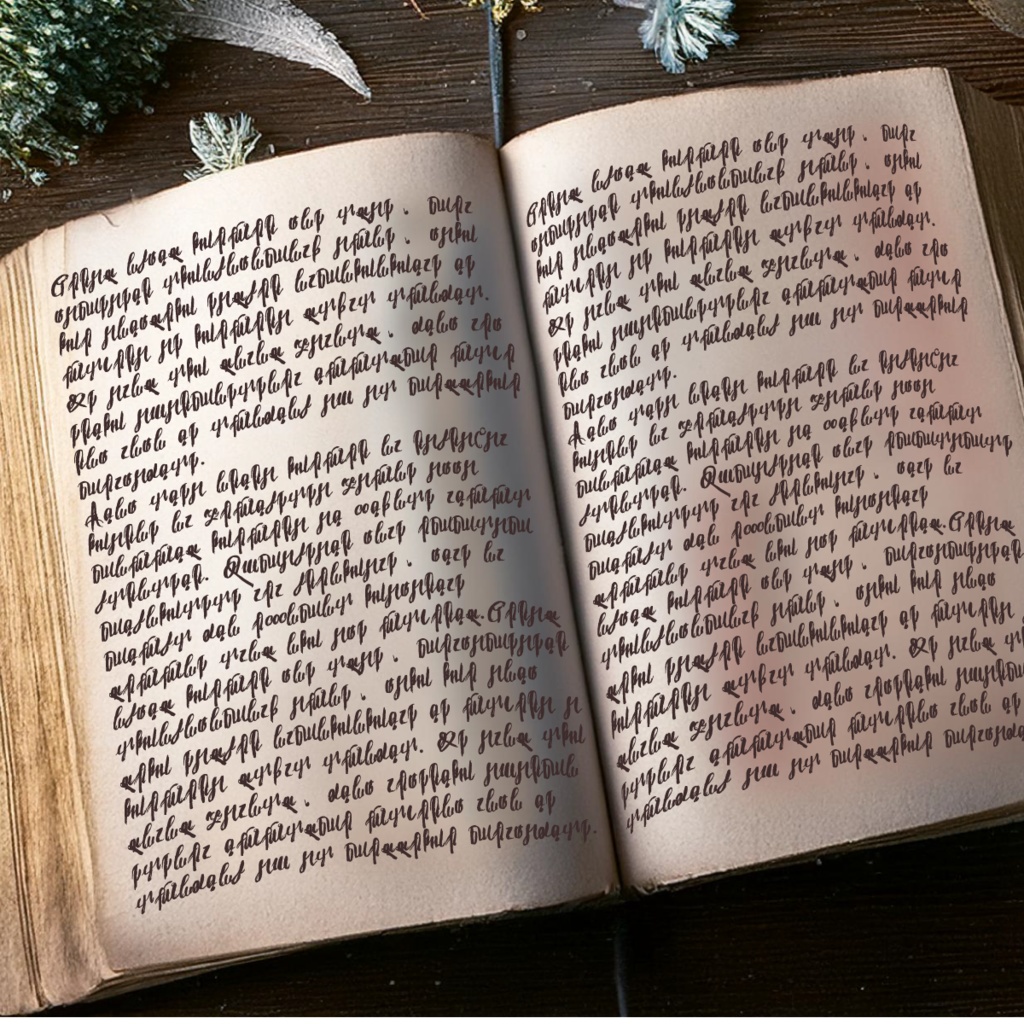 架空の文字のフォントISEKAI-grimoire-