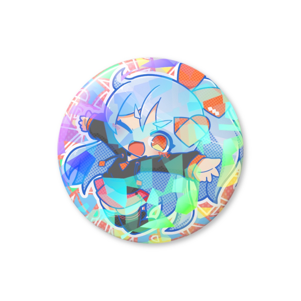 クレア ホログラム缶バッチ