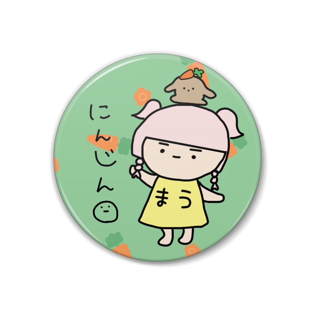 晴間まう☀1周年記念　缶バッジ　まう落書きver.②