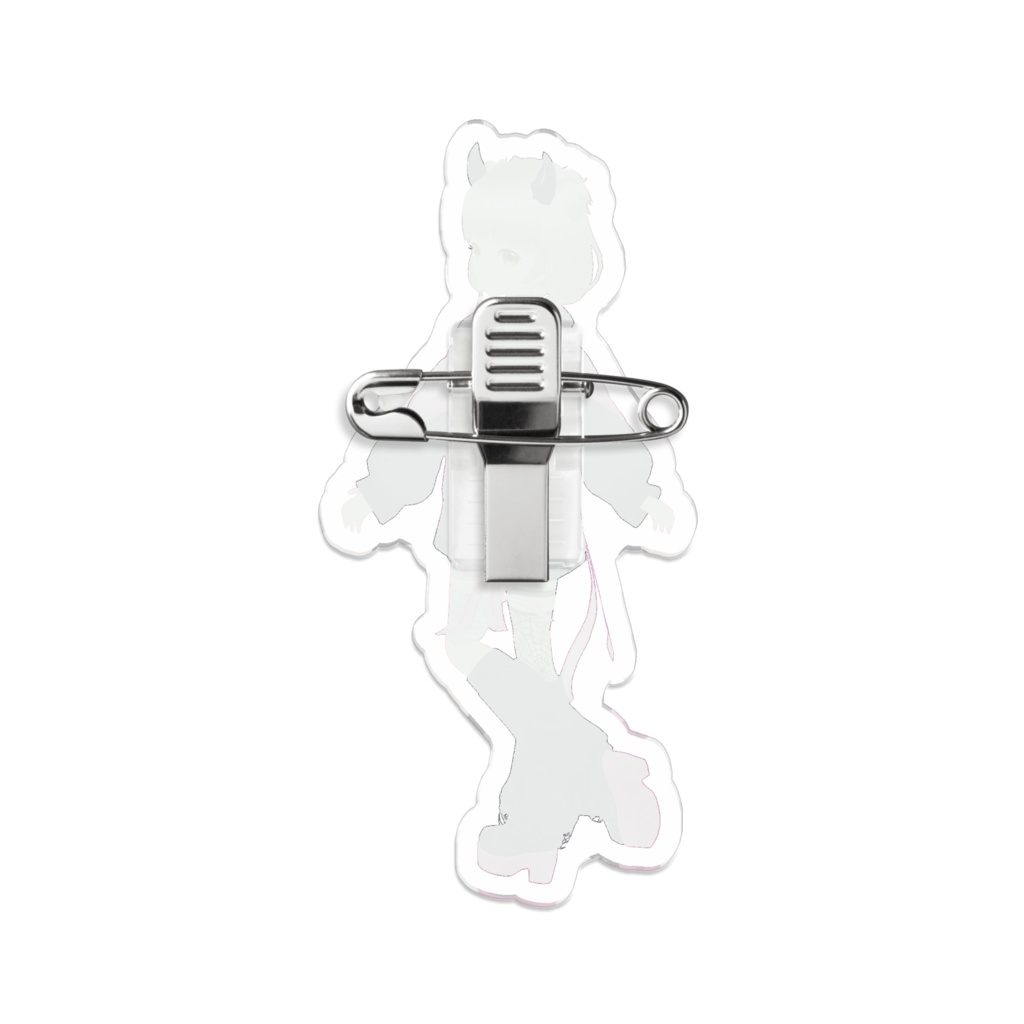 晴間まう☀🌋2周年記念 アクリルバッジ こあくまうver.