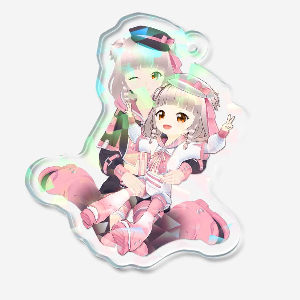 晴間まう☀🌋3.5周年記念 アクリルキーホルダー(ホログラム/クリスタル)