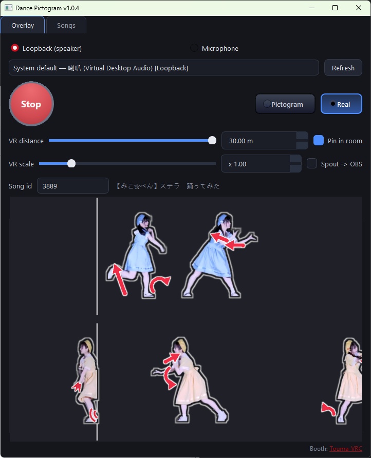Dance Pictogram for PyPyDance