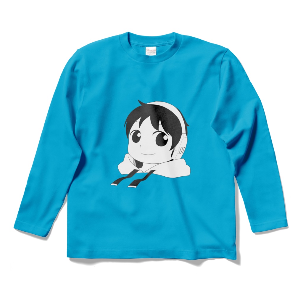 【かわいい】のるっちロングTシャツ‐ミズイロ