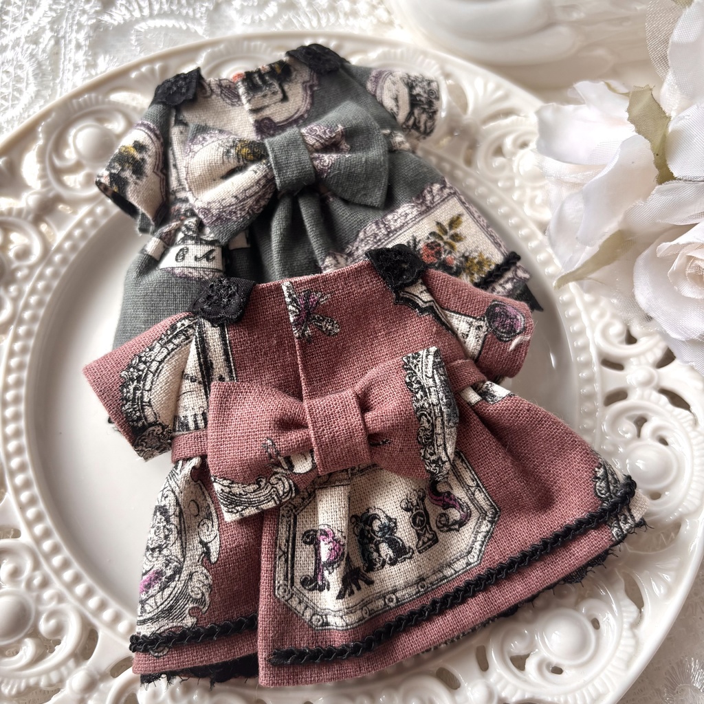 麦わら帽子とクラシカルワンピセット👒