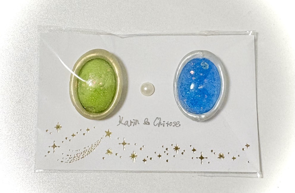 ブローチ風シーリングスタンプ(カリン&チトセ)