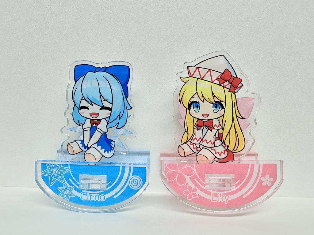 ゆらゆらアクスタ(チルノ、リリーホワイト)