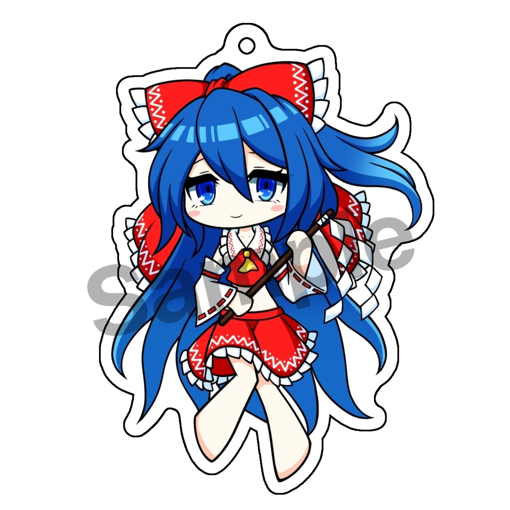 巫女服紫苑アクキー