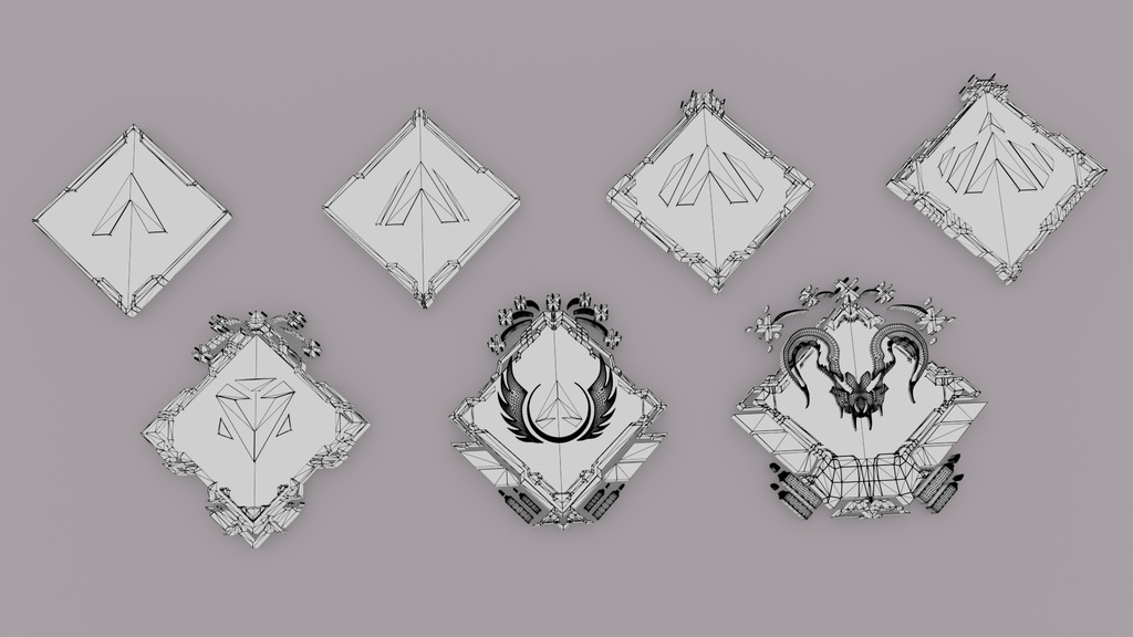 【Free DL】3Dモデル|APEX S16 ランクバッチ