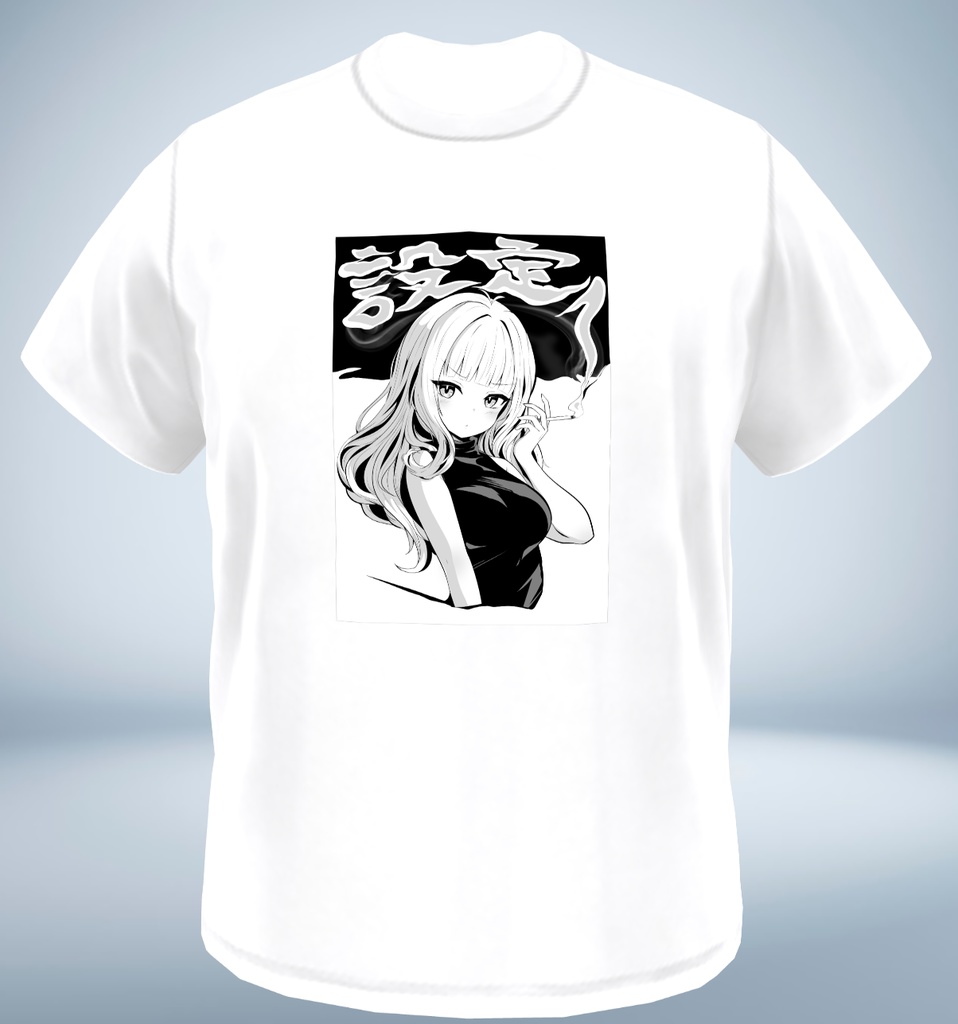 やさぐれだじりんちゃん設定１Tシャツ
