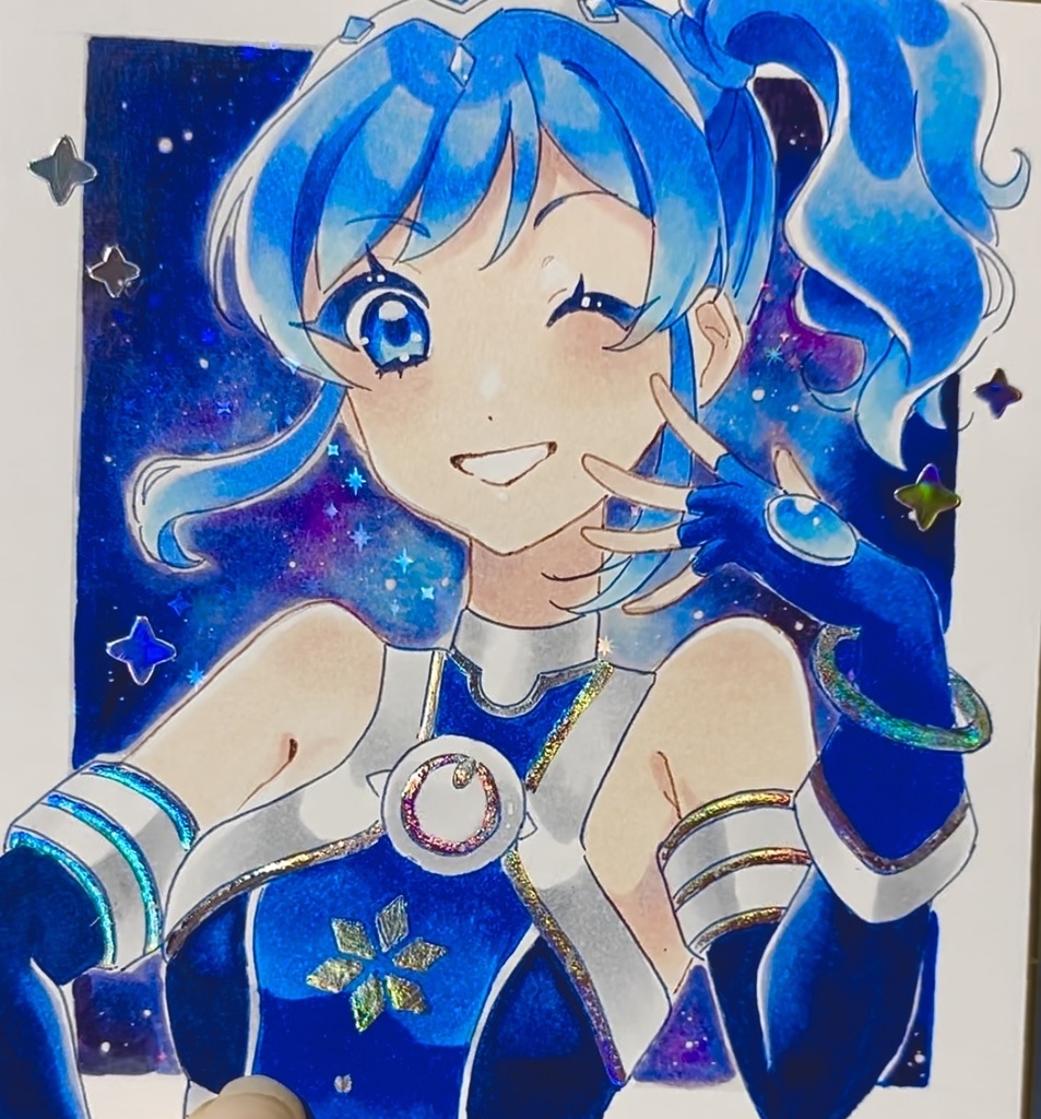 霧矢あおい ミニ色紙