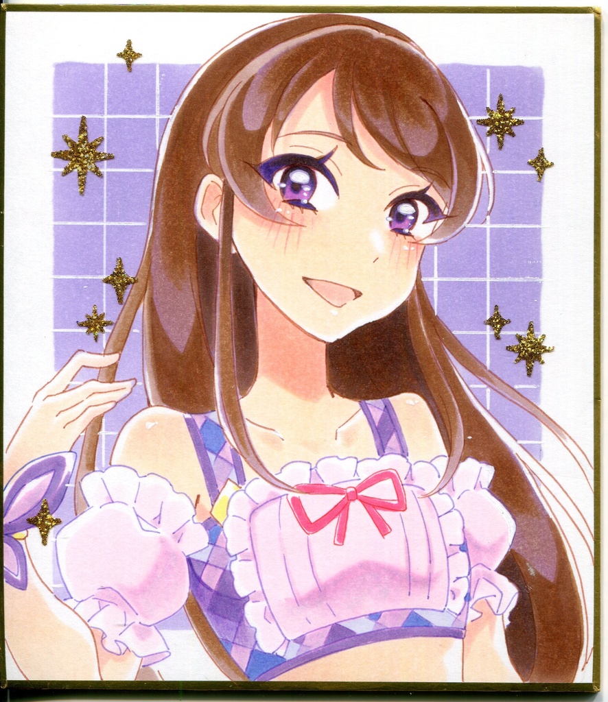 紫吹蘭 ミニ色紙