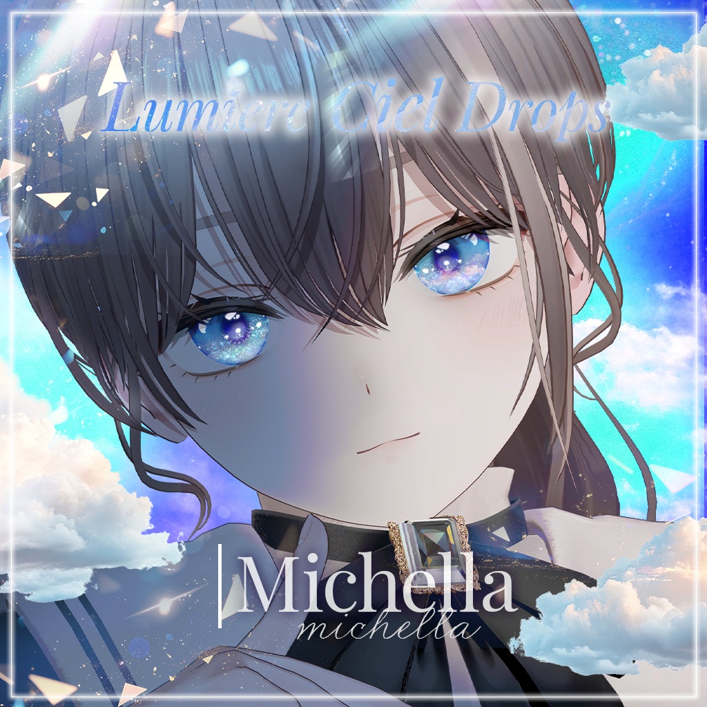 💎動く!光る!【34アバター対応】LumiereCielDrops EyeTexture【14color】