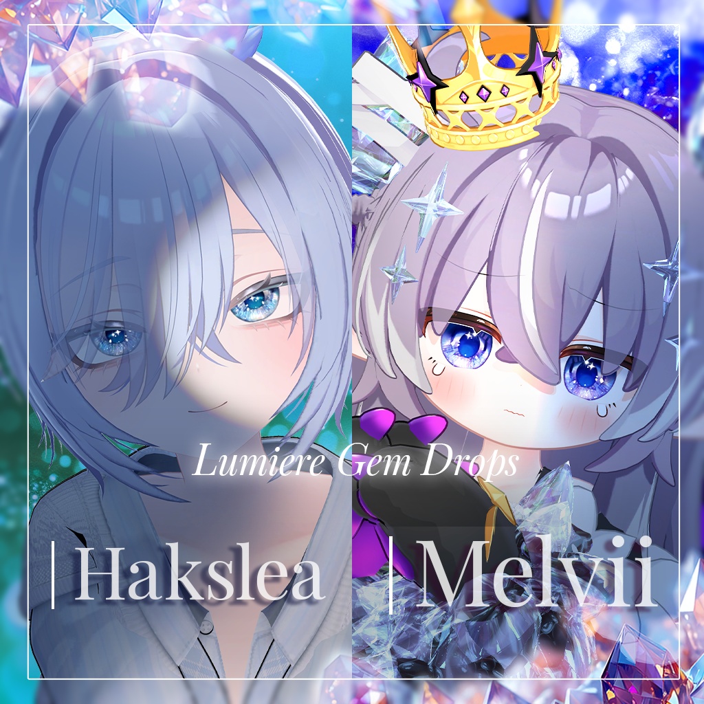 光る!💎【26アバター対応】LumiereGemDrops EyeTexture【17color】