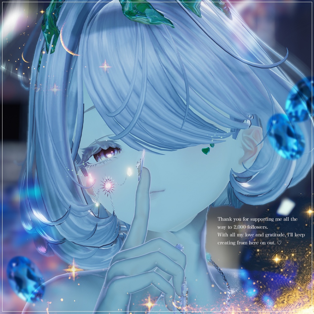 揺れる!Soluna FaceAccessory🌙 フォロワー2000人記念期間限定商品
