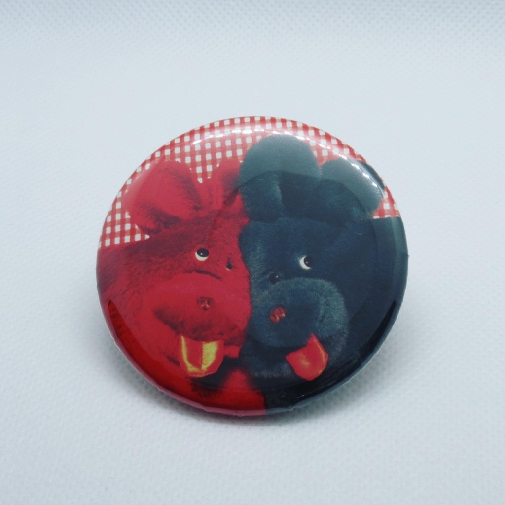 わんちゃんツーショット缶バッジ