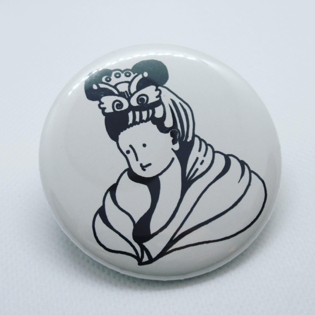 天女様缶バッジ