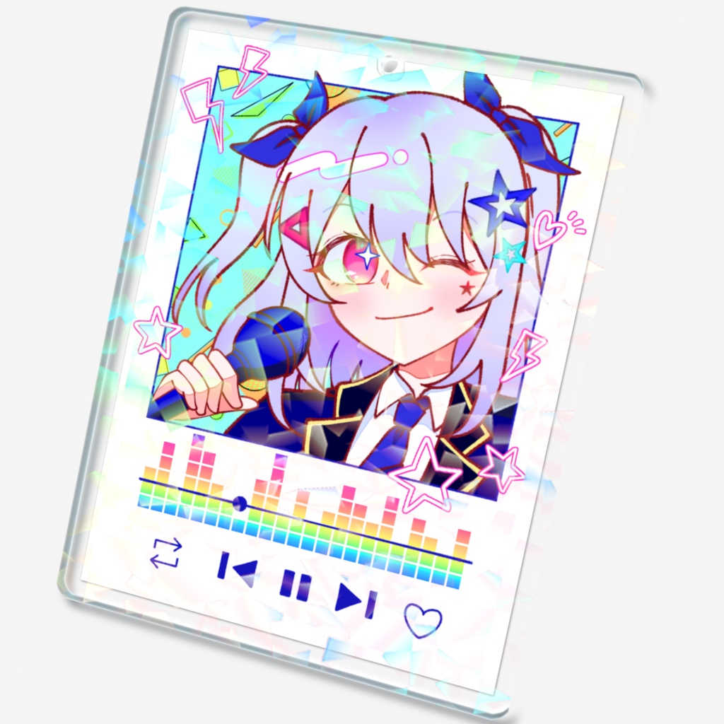 音楽再生風ホログラムアクキー