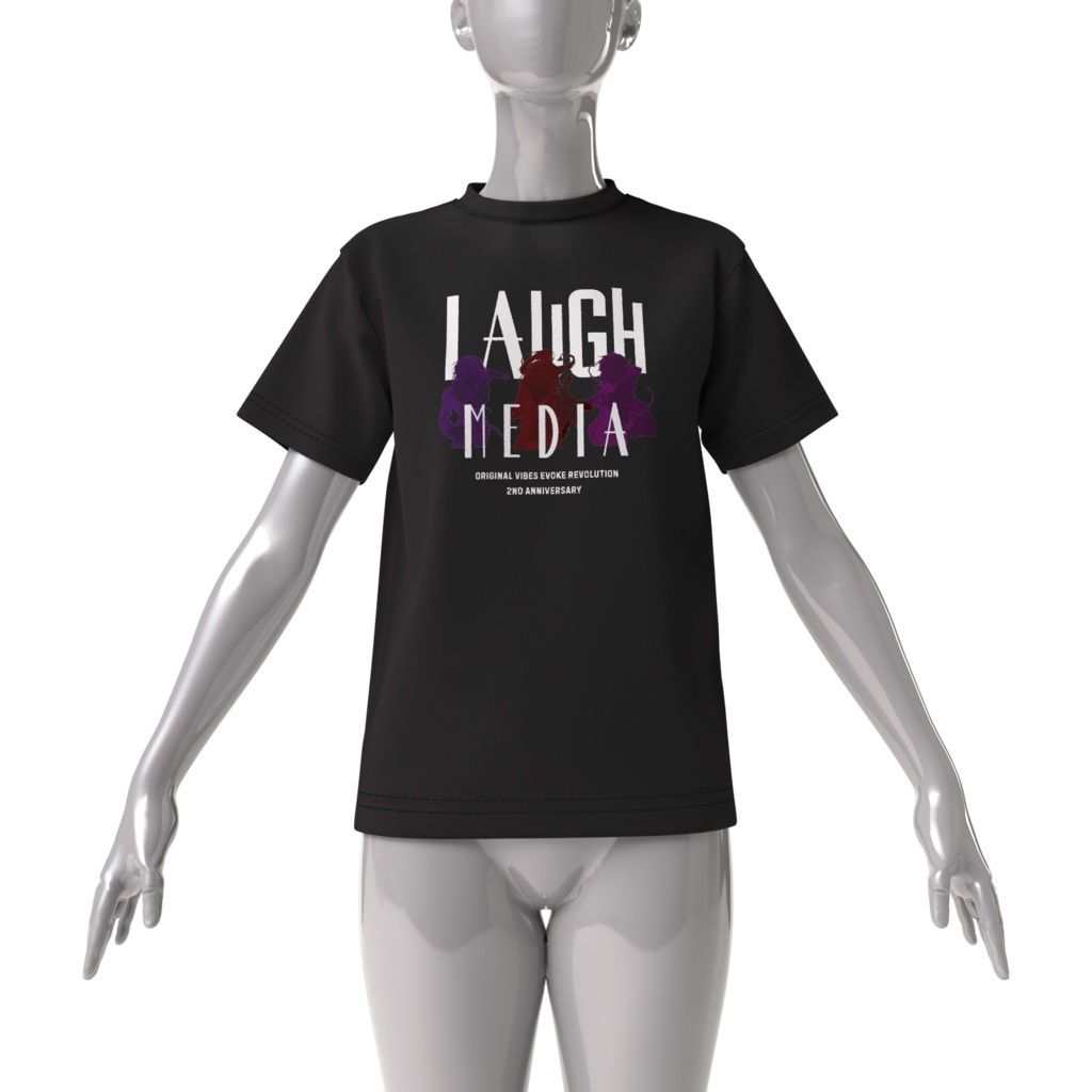 LaughMedia 2nd Anniversary ビッグシルエットTシャツ
