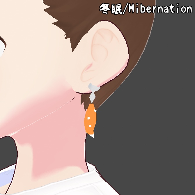 【Vroid】2025冬テーマピアス.イヤリング【Free】