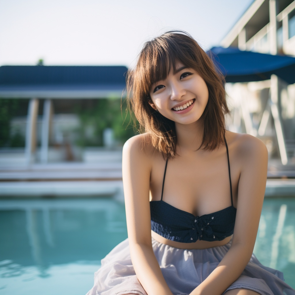 夏に出会った水着の美少女たち