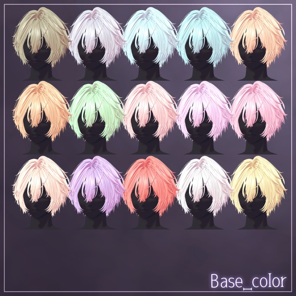 アバター向け髪型『chiaro di luna』 - By マオリ玩具店 / CP18