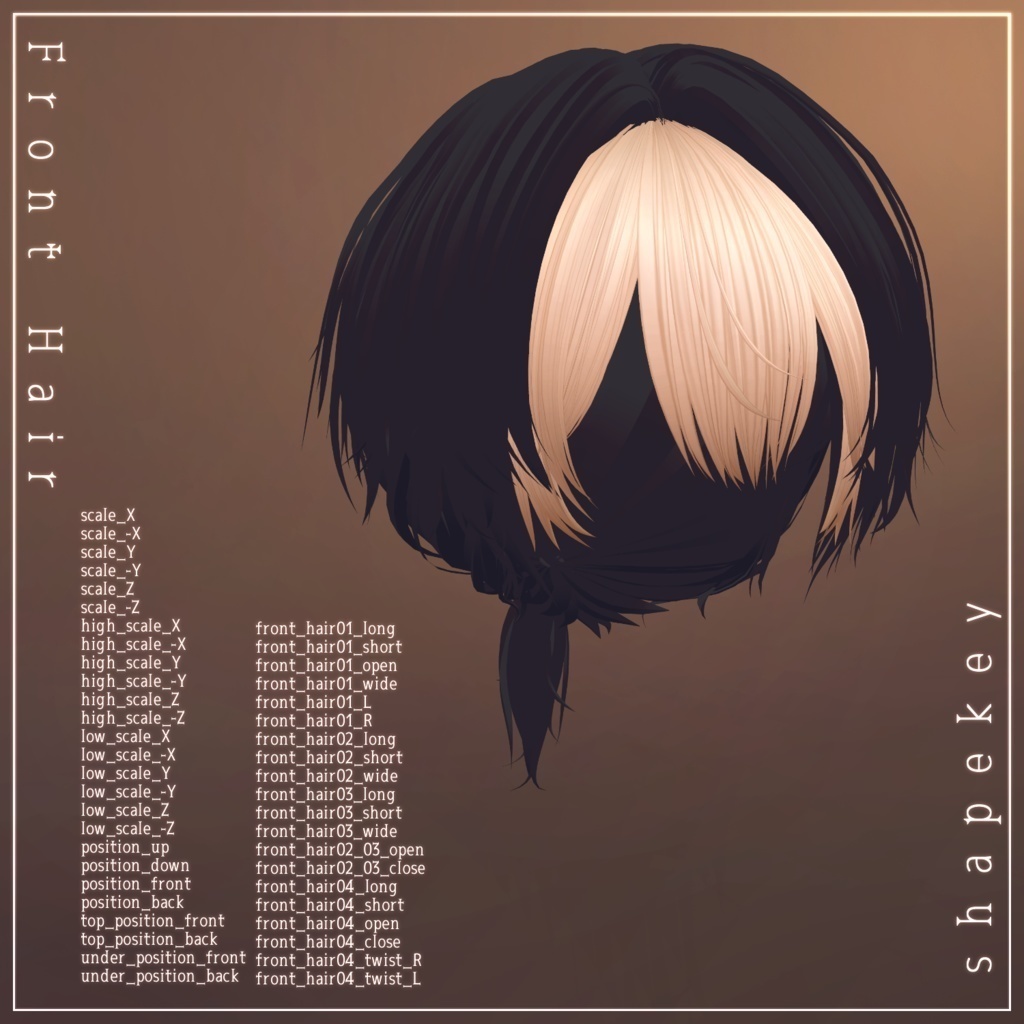 アバター向け髪型『ammimento』 - By マオリ玩具店 / CP18