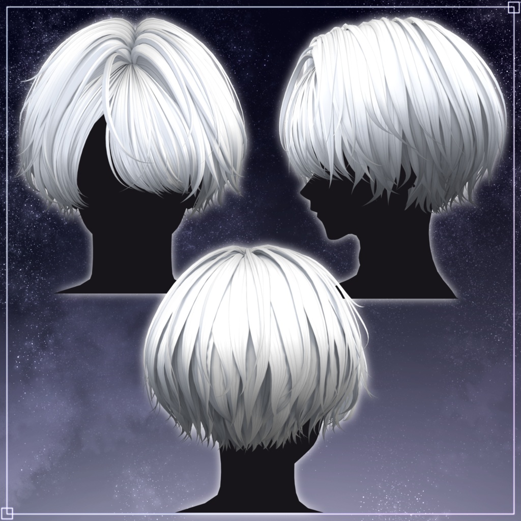 アバター向け髪型『girovafato』 - By マオリ玩具店 / CP18