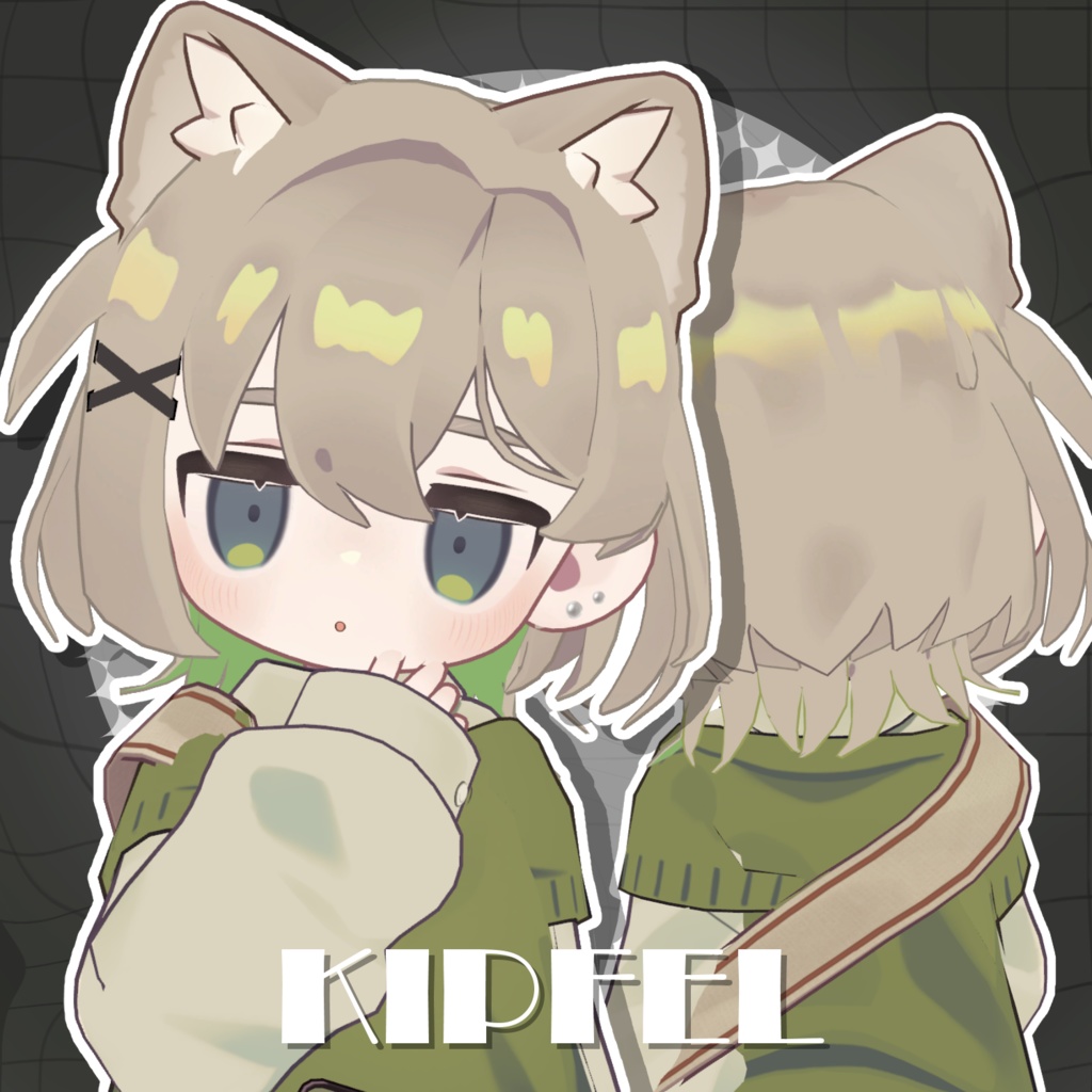 アバター向け髪型『Asymmetry Wolf』 - By もちのこ / CP40