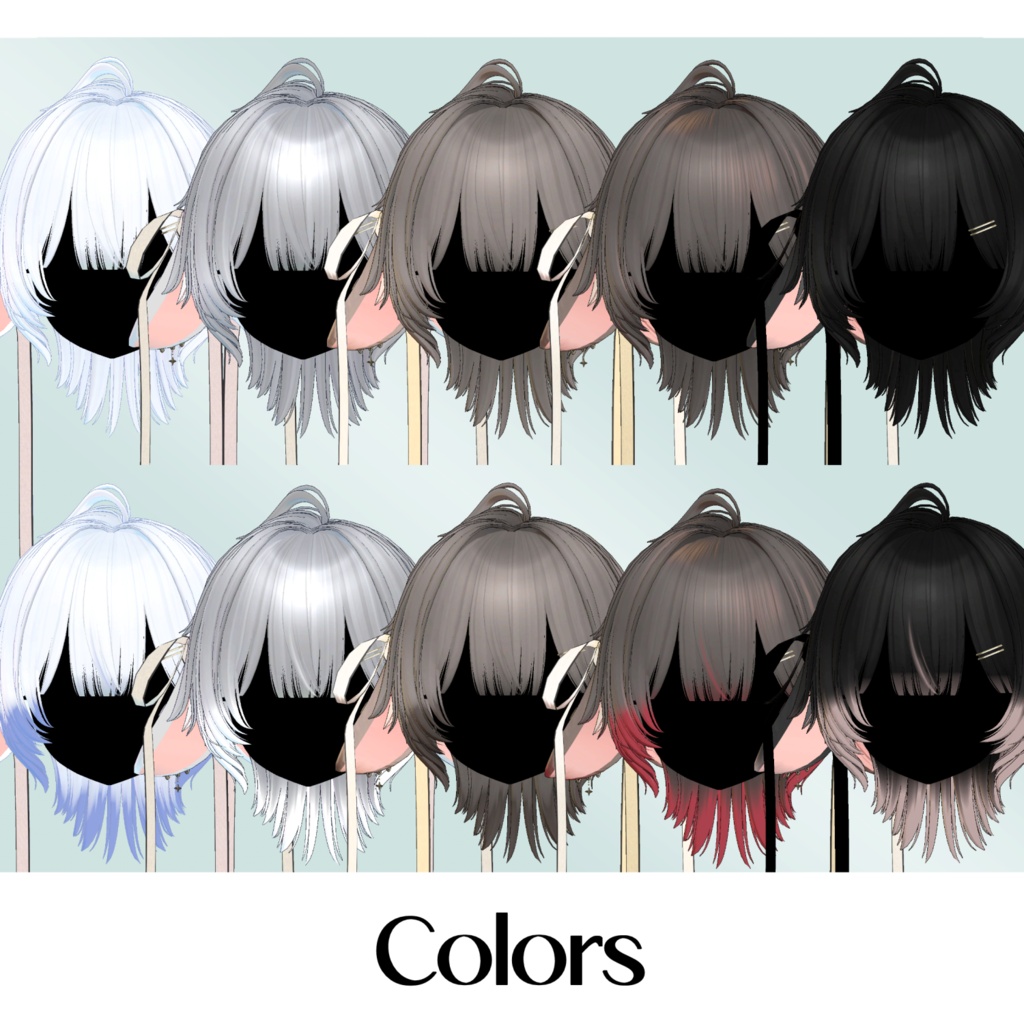 アバター向け髪型『ElsiaWolf(エルシアウルフ)』- By kk / CP50
