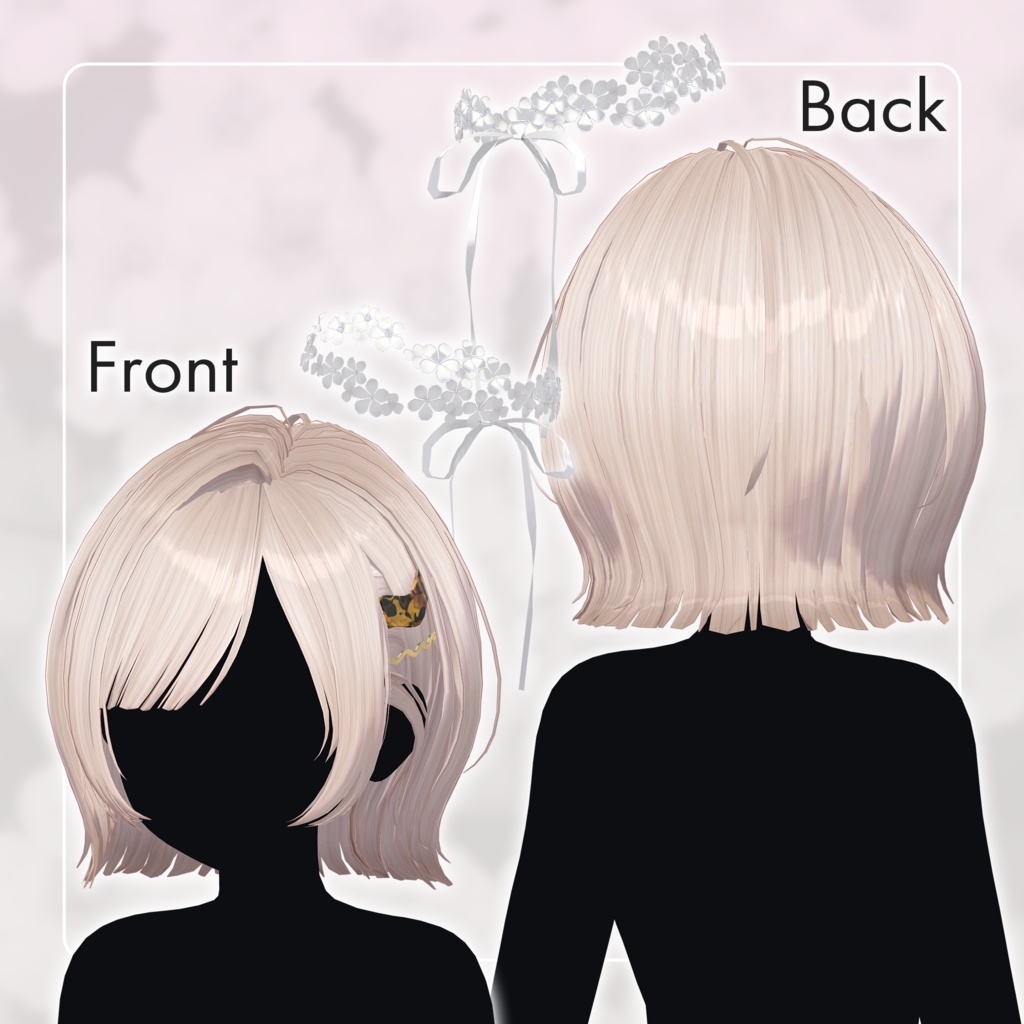 アバター向け髪型『Garland Bob Hair』- By えな中 / CP57