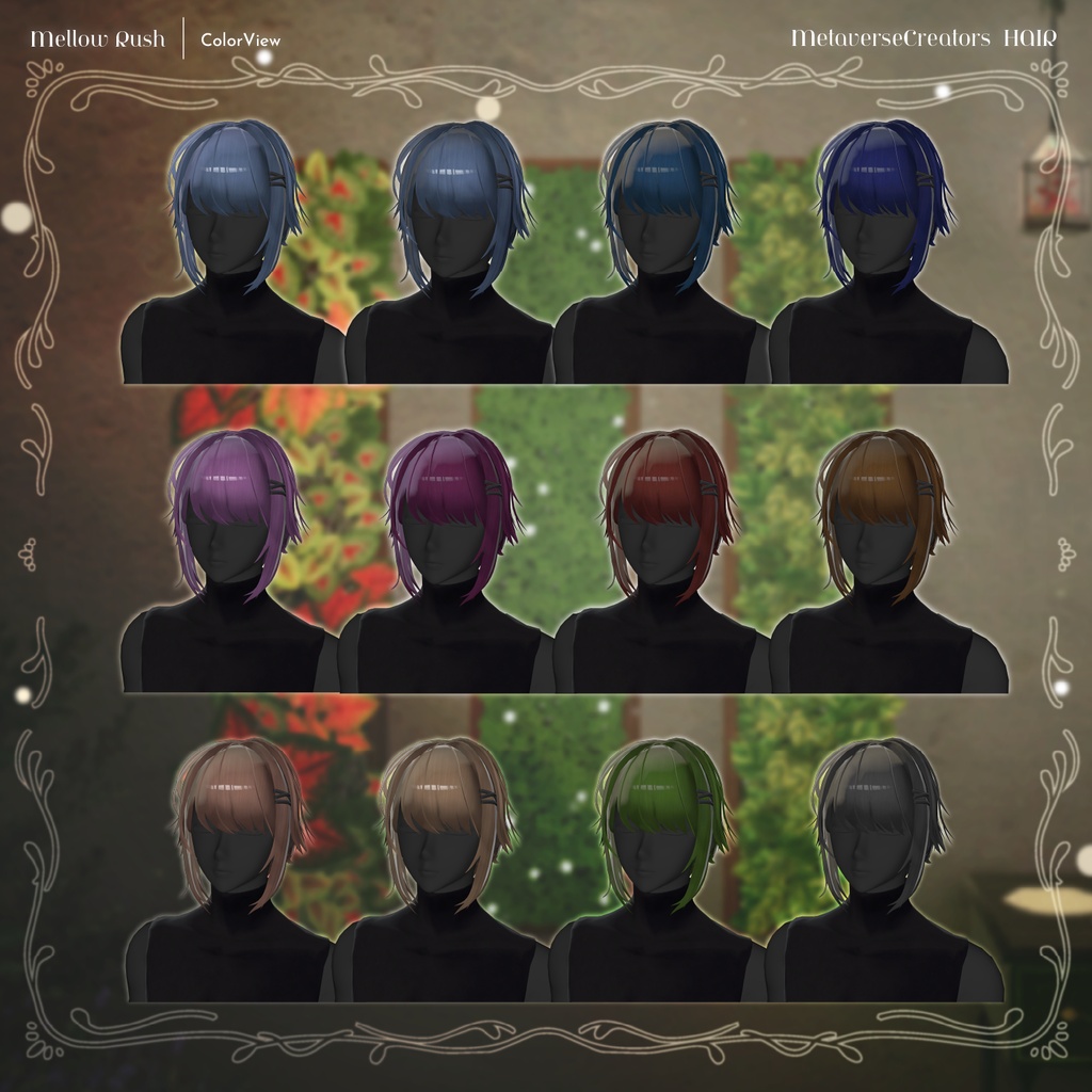 アバター向け髪型『Mellow Rush』By SOA / CP51
