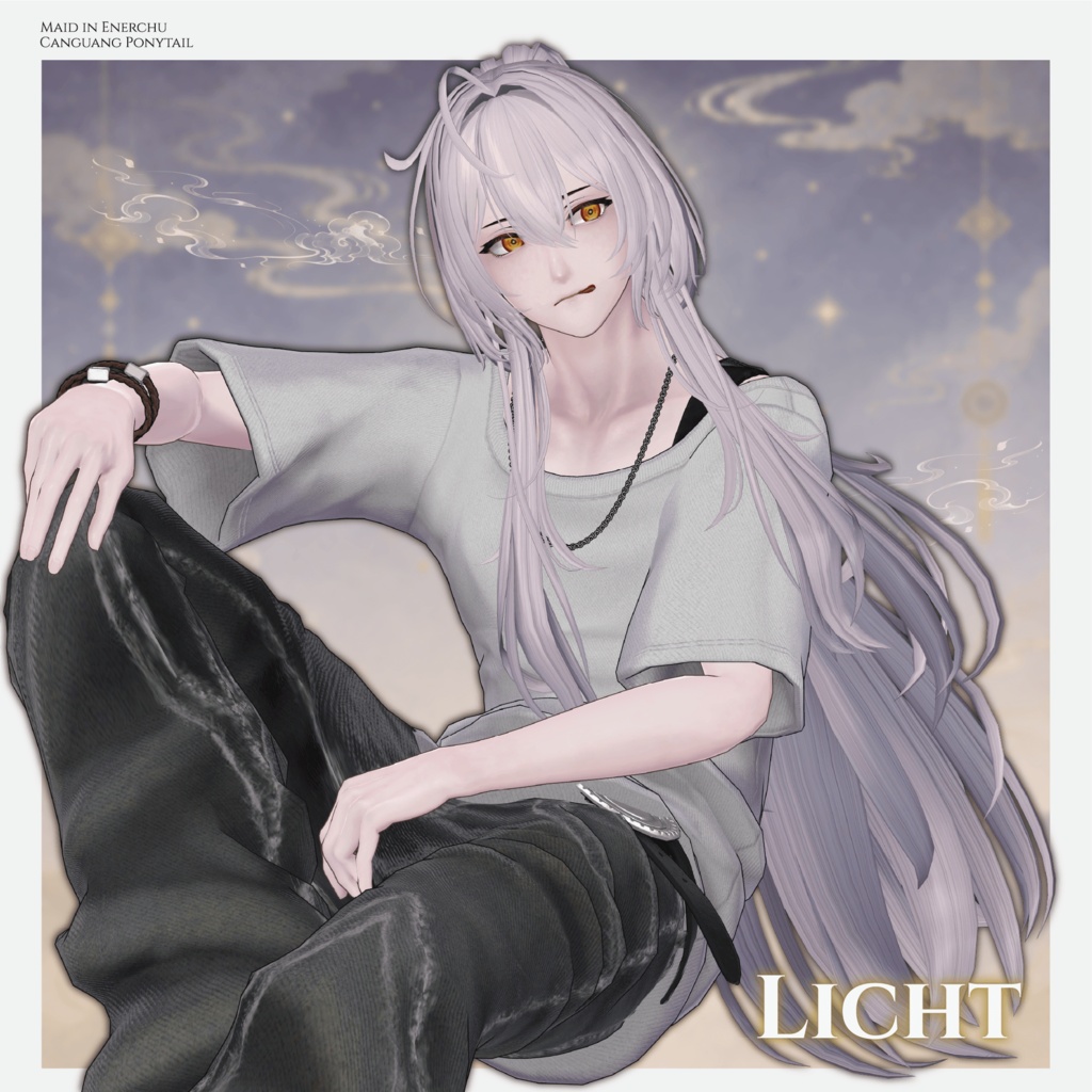 【✨期間限定セール中✨】アバター向け髪型『残光ポニーテール -Canguang Ponytail-』By えな中 / CP57