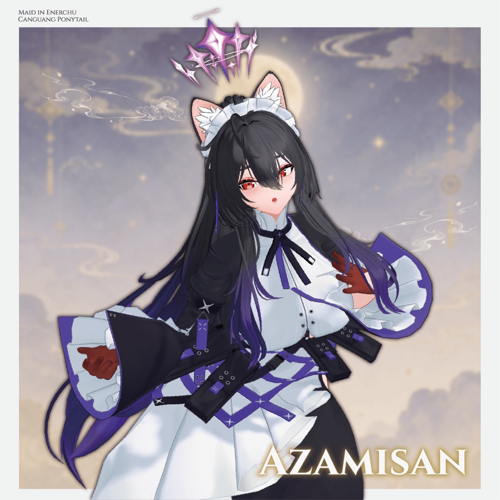 【✨期間限定セール中✨】アバター向け髪型『残光ポニーテール -Canguang Ponytail-』By えな中 / CP57