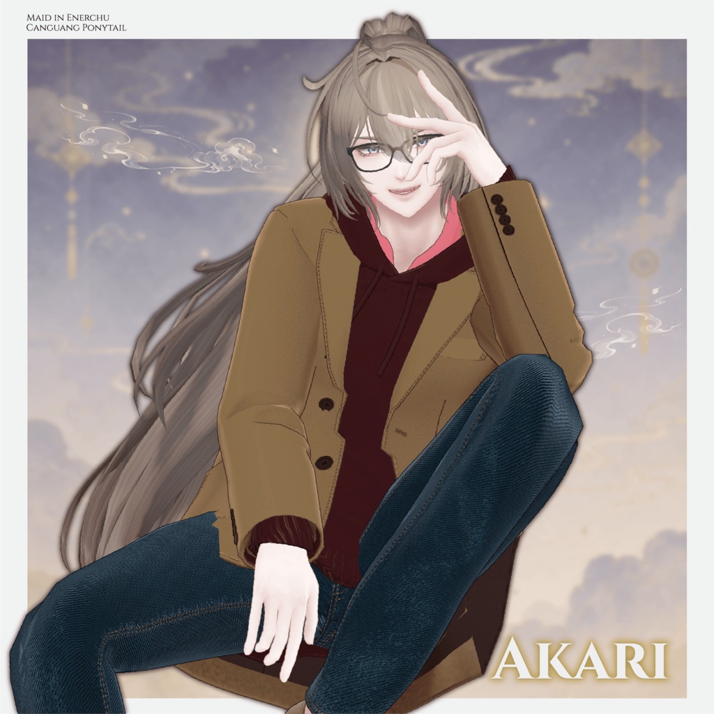 【✨期間限定セール中✨】アバター向け髪型『残光ポニーテール -Canguang Ponytail-』By えな中 / CP57