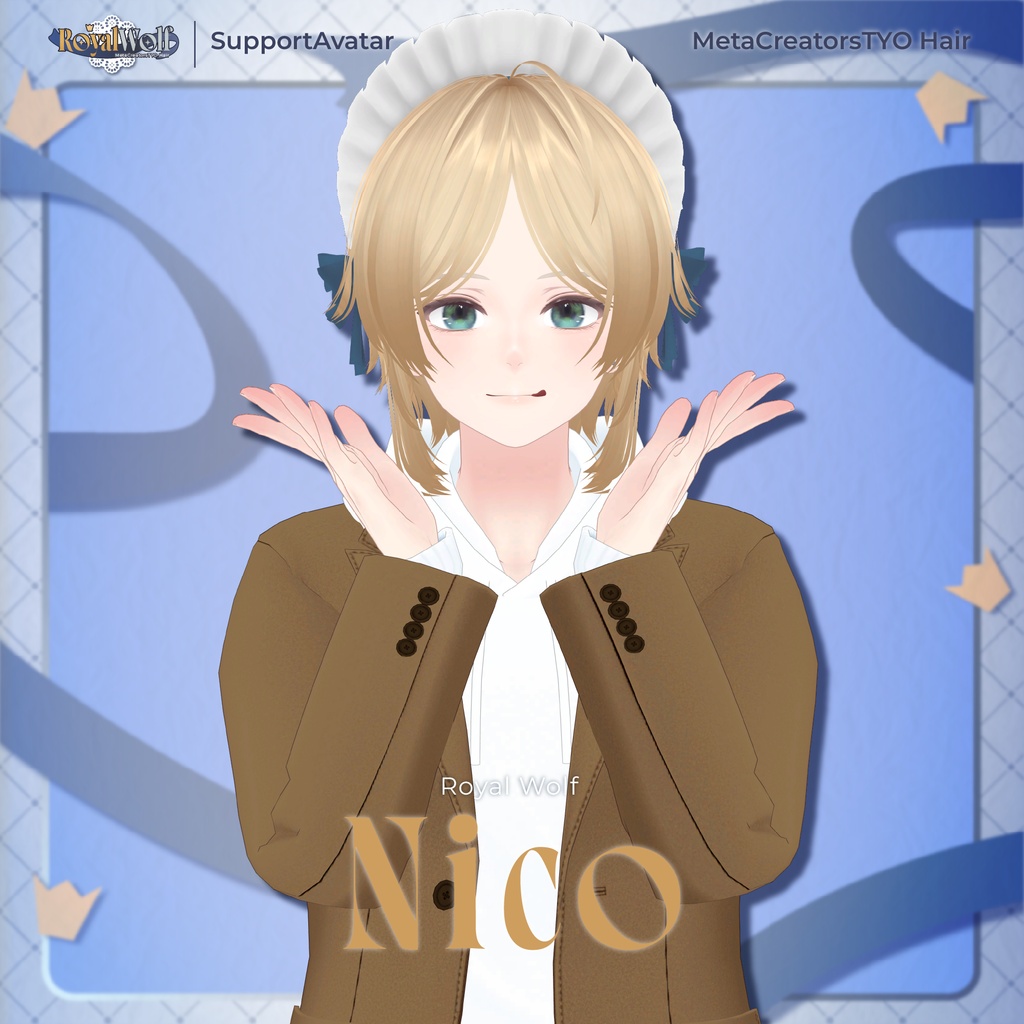 【✨期間限定セール中✨】アバター向け髪型『 RoyalWolf』By neko_ririn / CP56