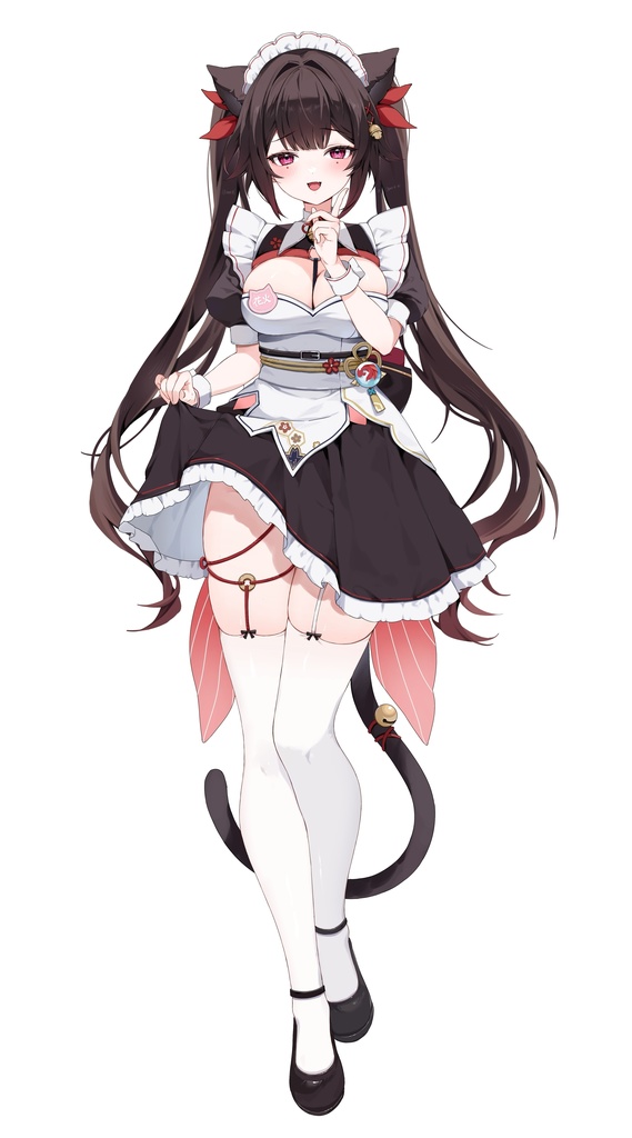 猫メイド花火アクリルスタンド