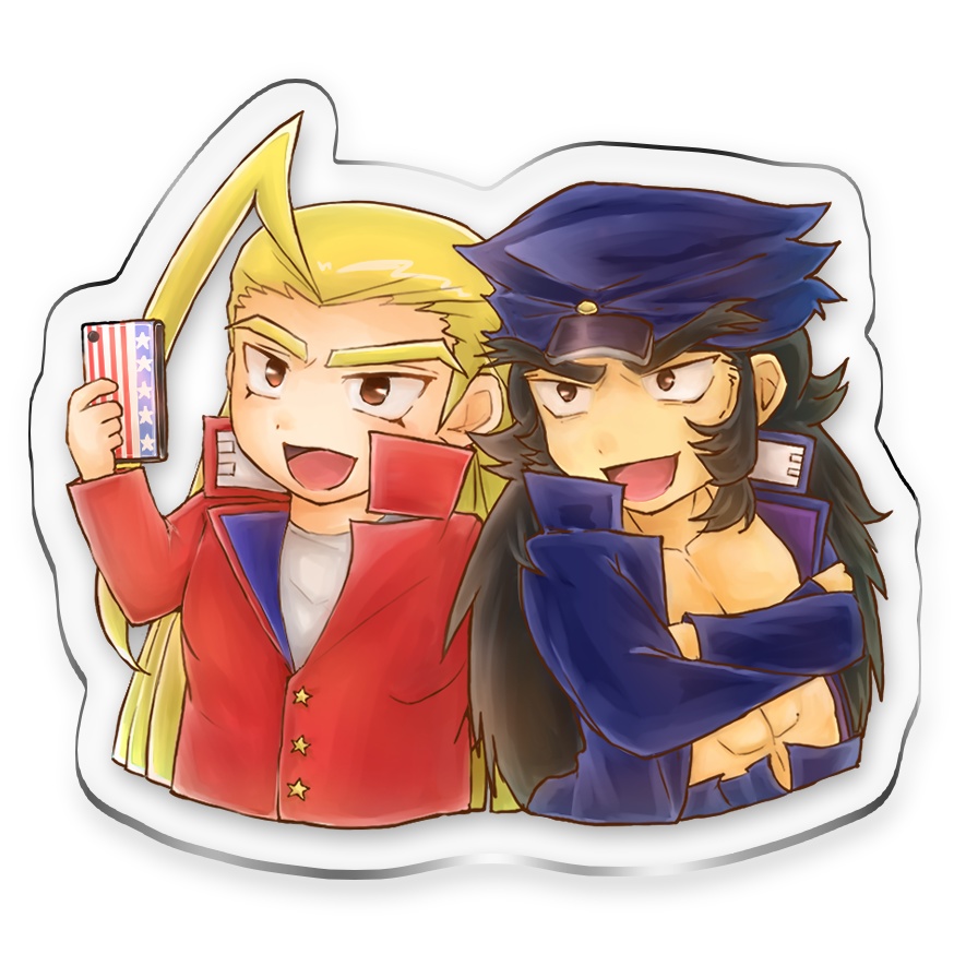 轟と鏡 自撮り風アクスタ