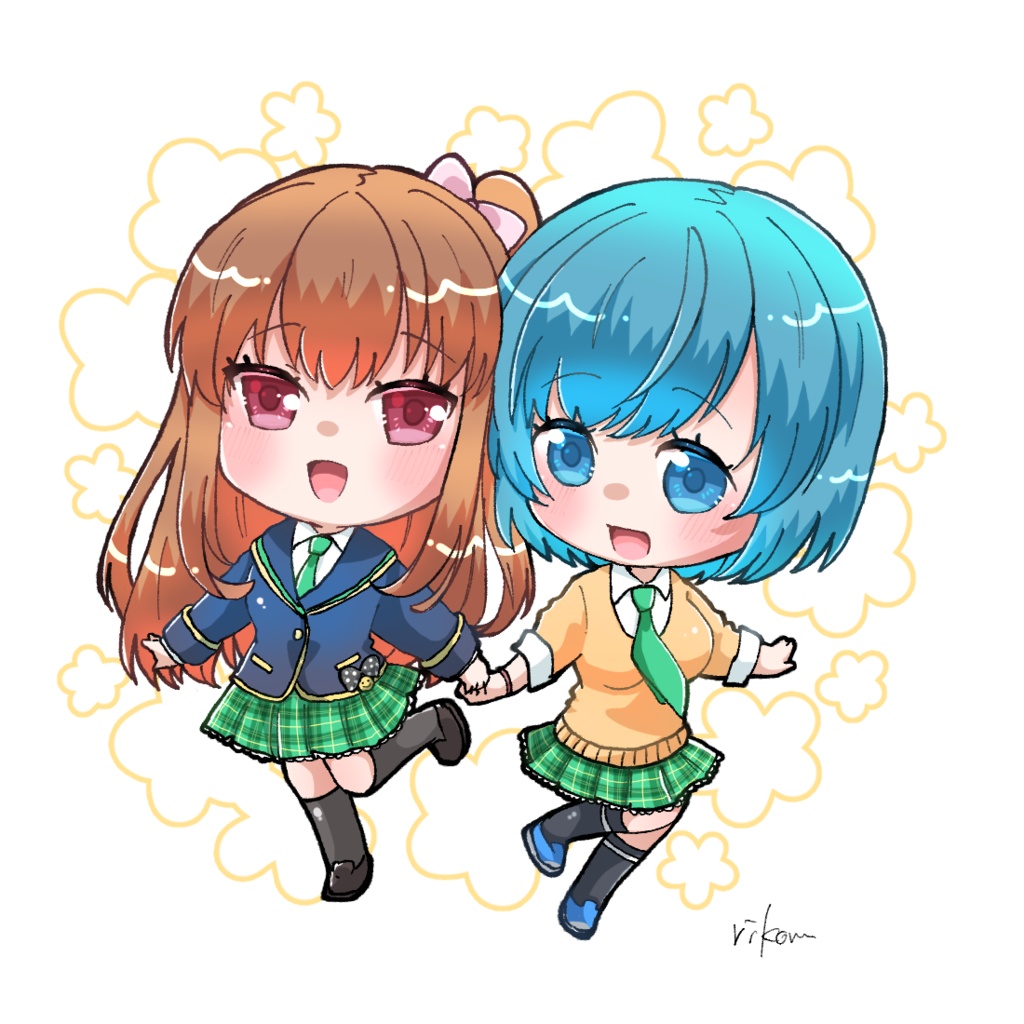 アクリルキーホルダー　ゆずもも