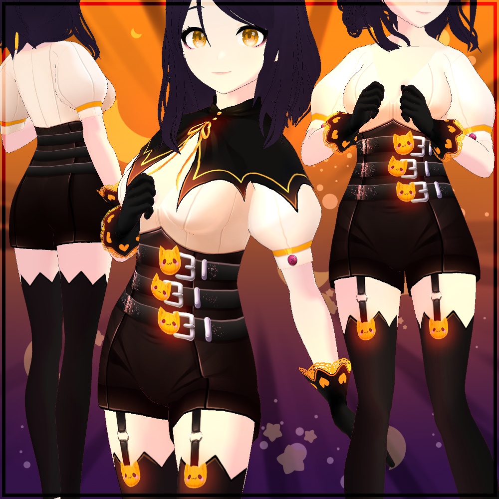 [Vroid] Halloween Pumpkin outfit