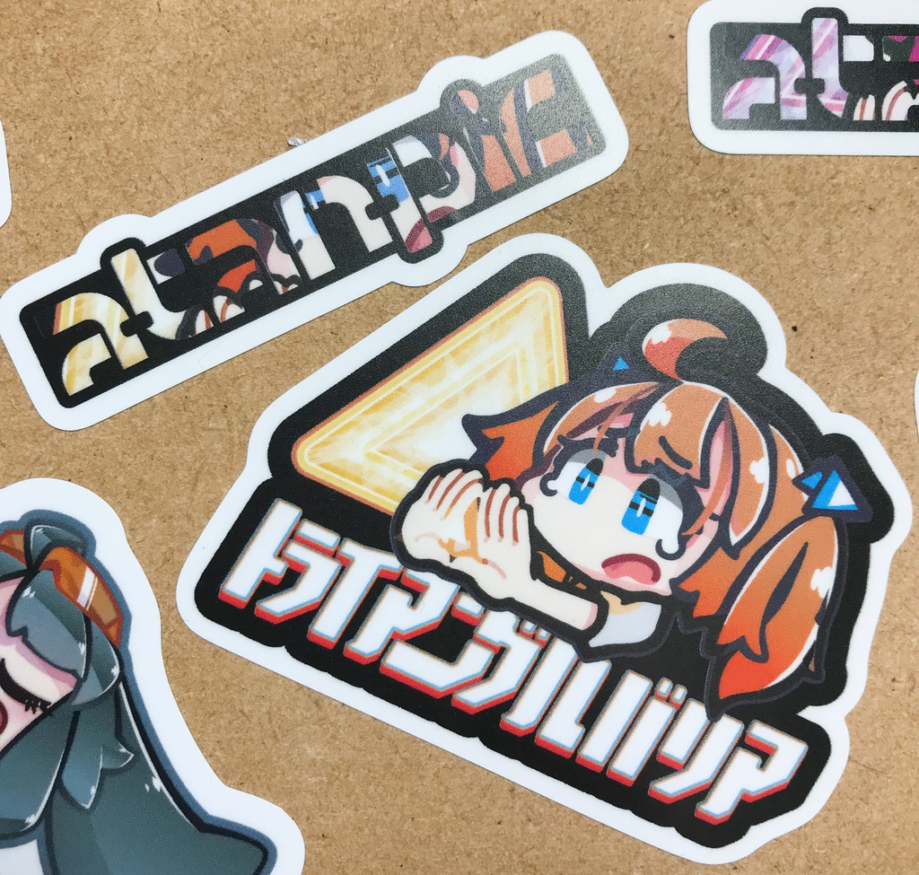 ステッカー:トライアングルバリア【橙】