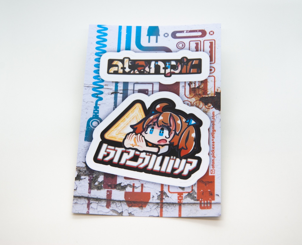 ステッカー:トライアングルバリア【橙】