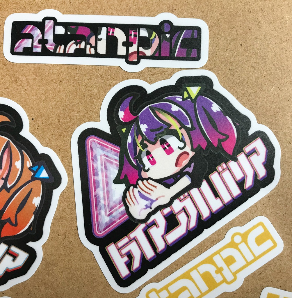 ステッカー:トライアングルバリア【紫】