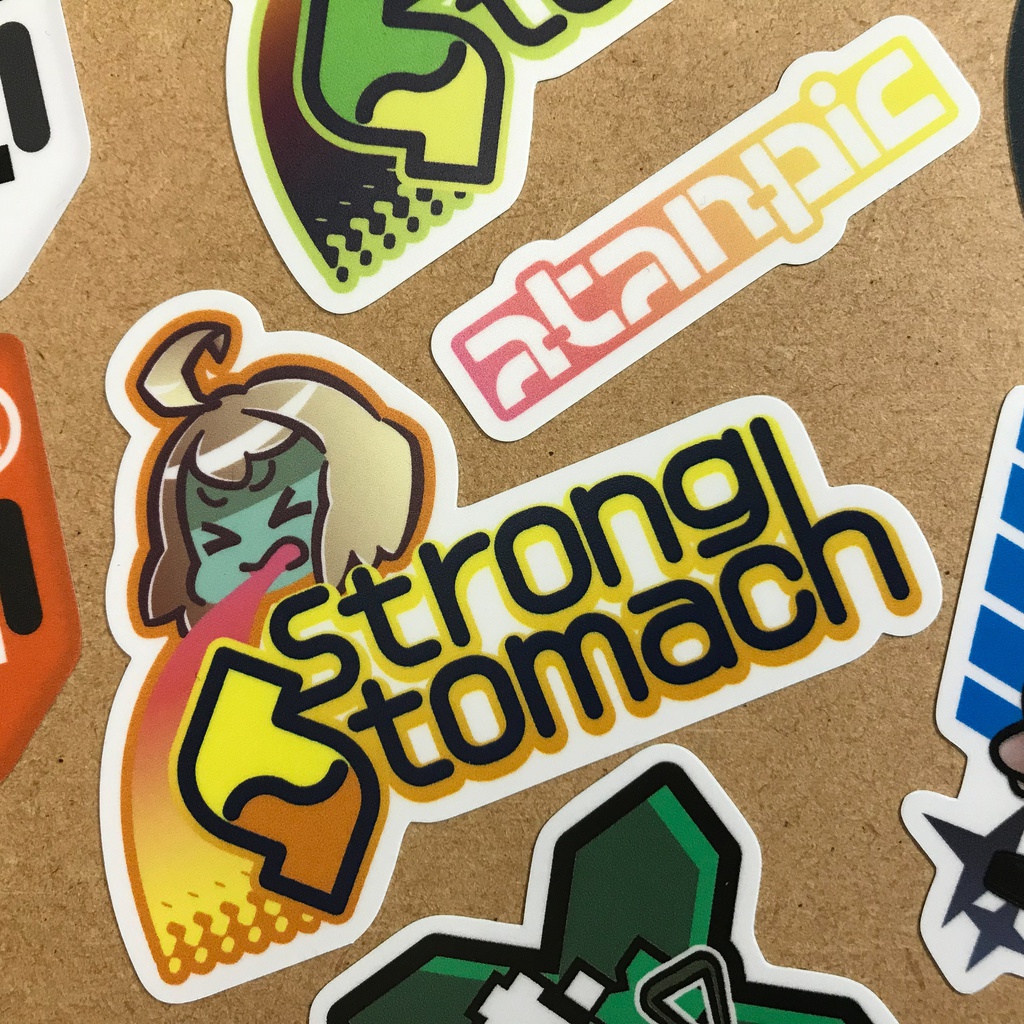 ステッカー:StrongStomach【トロピカル】