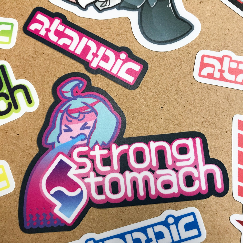 ステッカー:StrongStomach【ネオン】V2