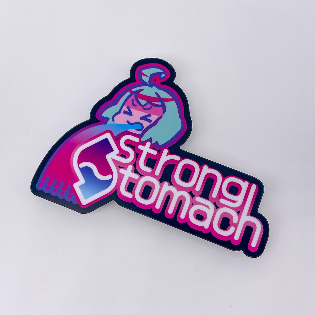 ステッカー:StrongStomach【ネオン】V2