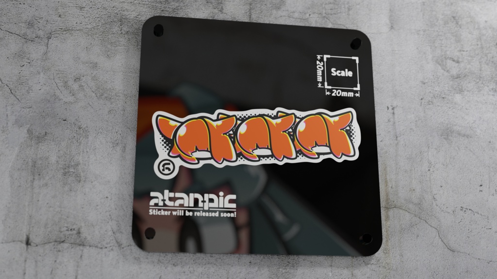 ステッカー:みみみ【裏】