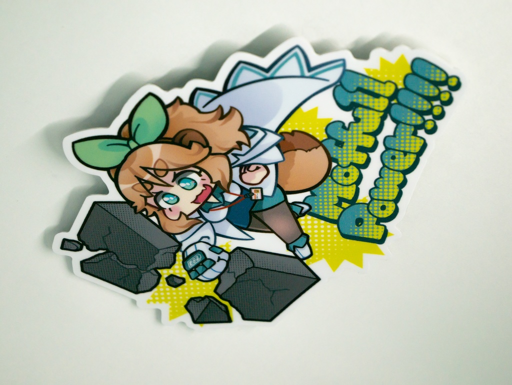 ステッカー:MoffullPower!!!!【スーパーえーたぬウォーズ】